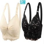 2Pcs (Combo) China Eye Catching Round Shape Bra – 💛Cream & 🖤Black