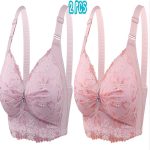 2Pcs (Combo) China Eye Catching Round Shape Bra – 💜Soft Purple & 💗Light Pink
